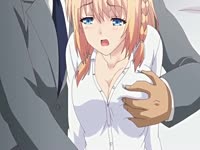 Two sexy manga babes shares a huge cock